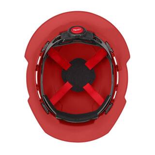 MW BOLT Red Type 1 Class C Full Brim Vented Hard Hat with 4 Point Ratcheting Suspension 48-73-1209