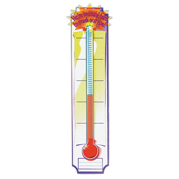 Eureka EU 84958 Banner Goal Setting Thermometer  4...