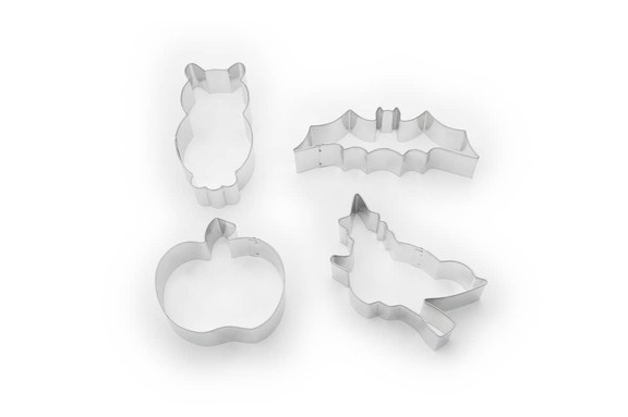 Fox Run 3555 Halloween Cookie Cutter Set  4 Piece