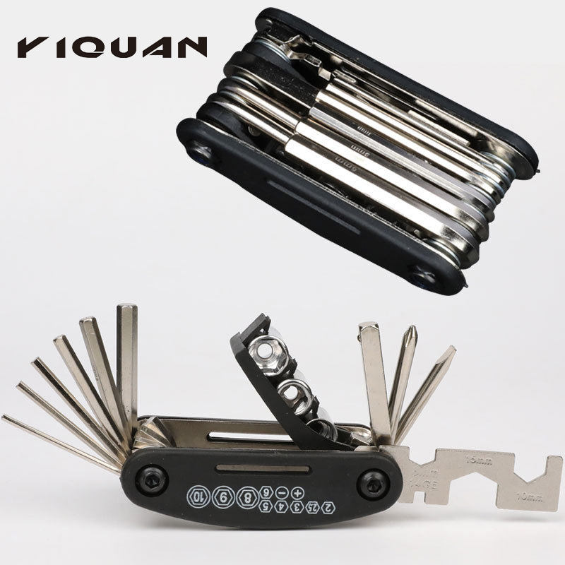 Wholesale 15 in 1 Multifunctional Bicycle Cycling Bike Repair Tool Set Bicycle Repair Tool Kit