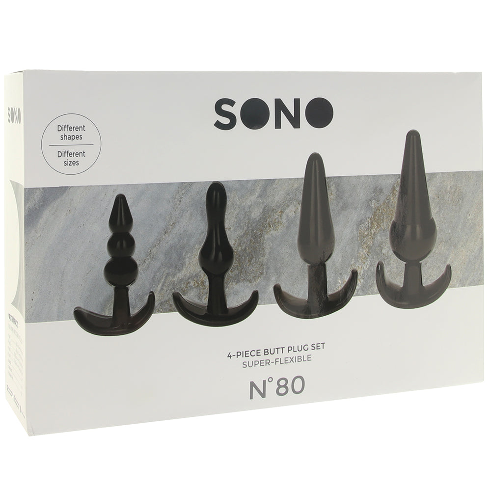 No.80 4-Piece Butt Plug Set