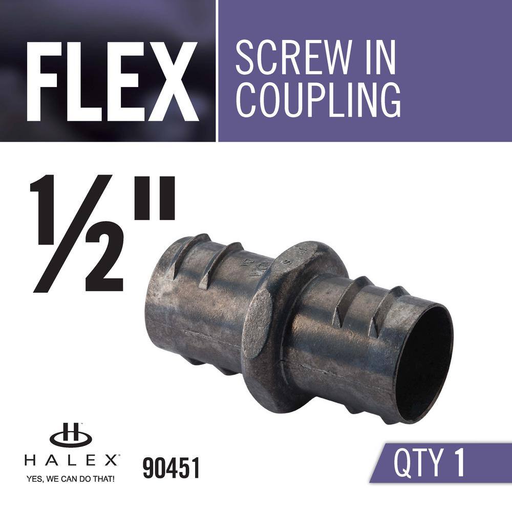 Halex 34 in. Flexible Metal Conduit (FMC) Screw-In Coupling 90452