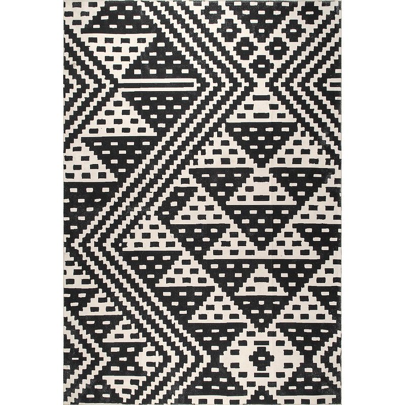 nuLOOM Chiara Machine Washable Modern Geometric Area Rug