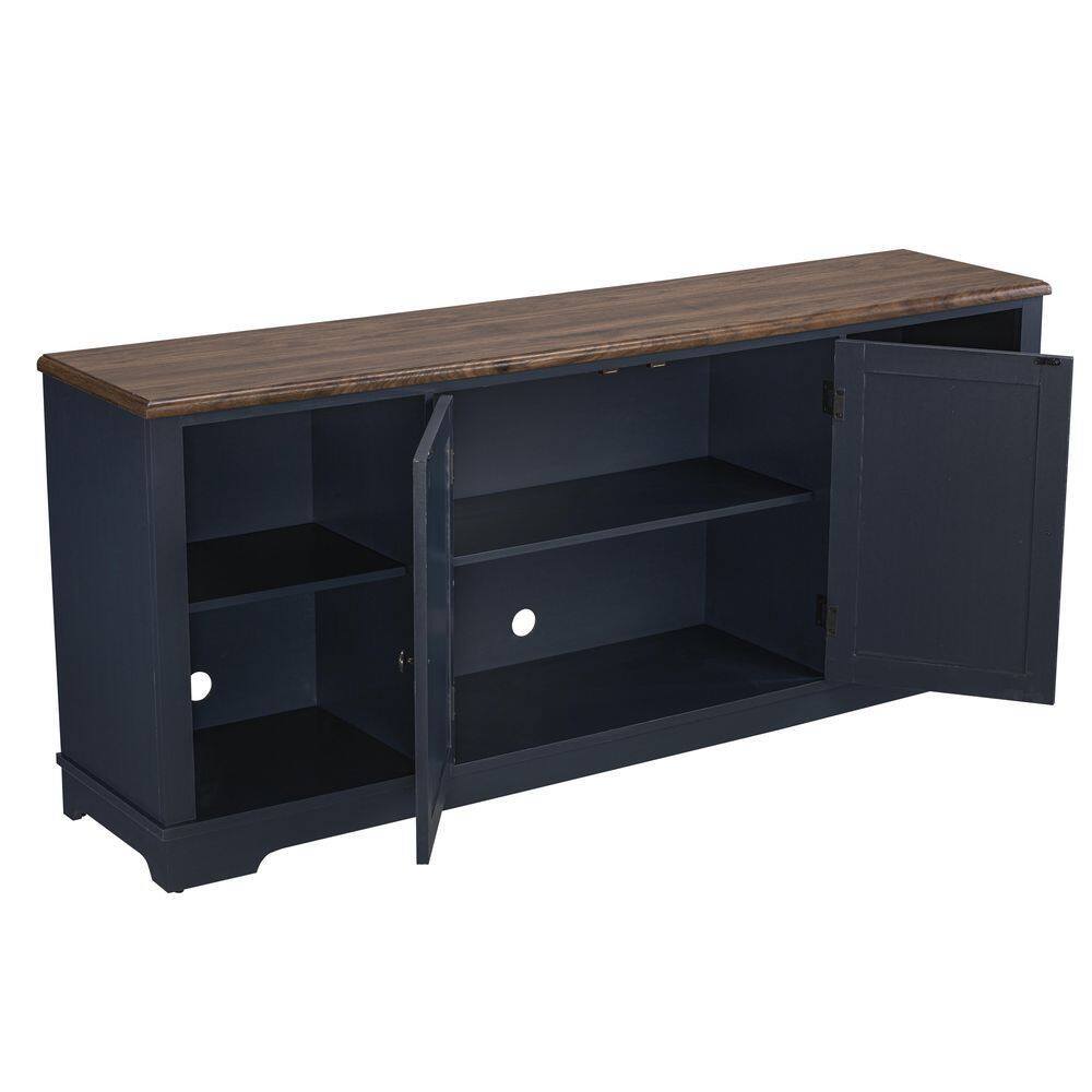 FESTIVO 70 in. Navy TV Stand for TVs Upto 78 in. FTS20601