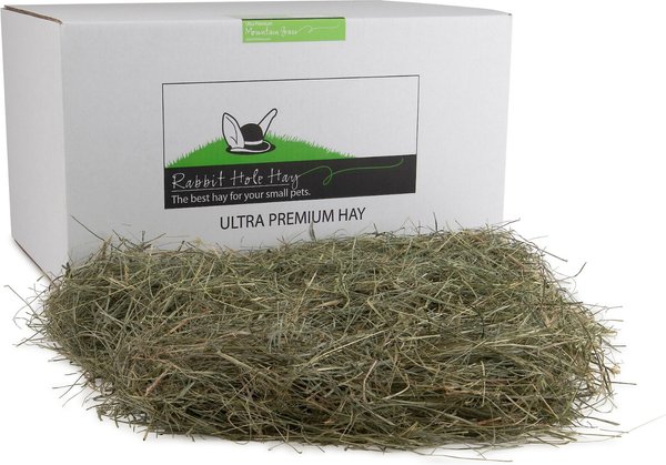 Rabbit Hole Hay Ultra Premium， Hand Packed Mountain Grass Small Pet Food