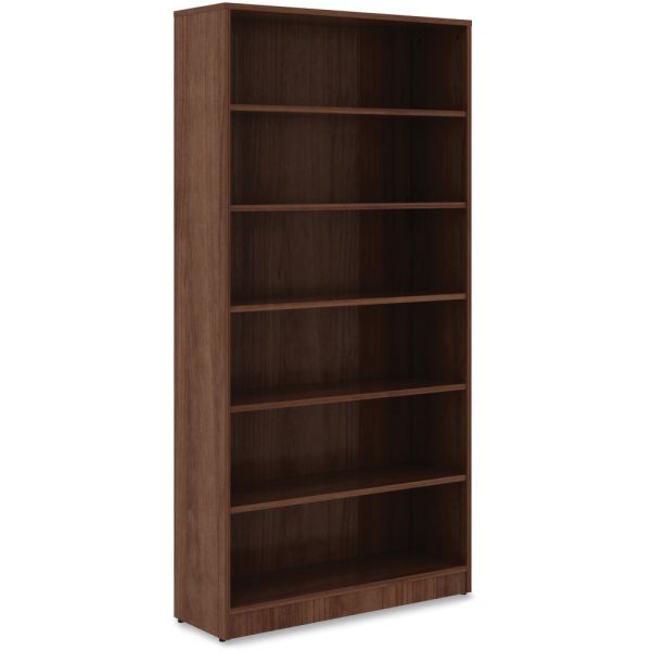 Lorell Walnut Laminate Bookcase