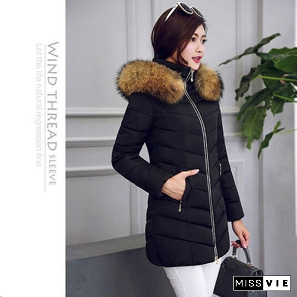 5 Colors High Quality Winter Down Jacket Women Long Coat Warm Clothes