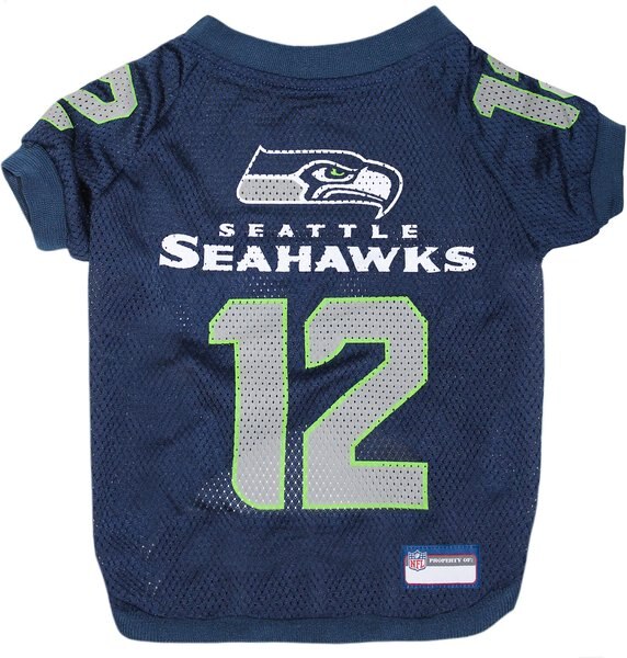 Pets First NFL Dog and Cat Raglan Jersey， Seattle Seahawks