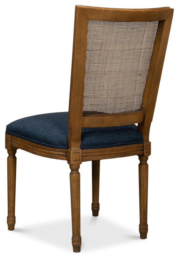 Boyd Blue Dining Chairs Set of 2   Traditional   Armchairs And Accent Chairs   by Sideboards and Things  Houzz