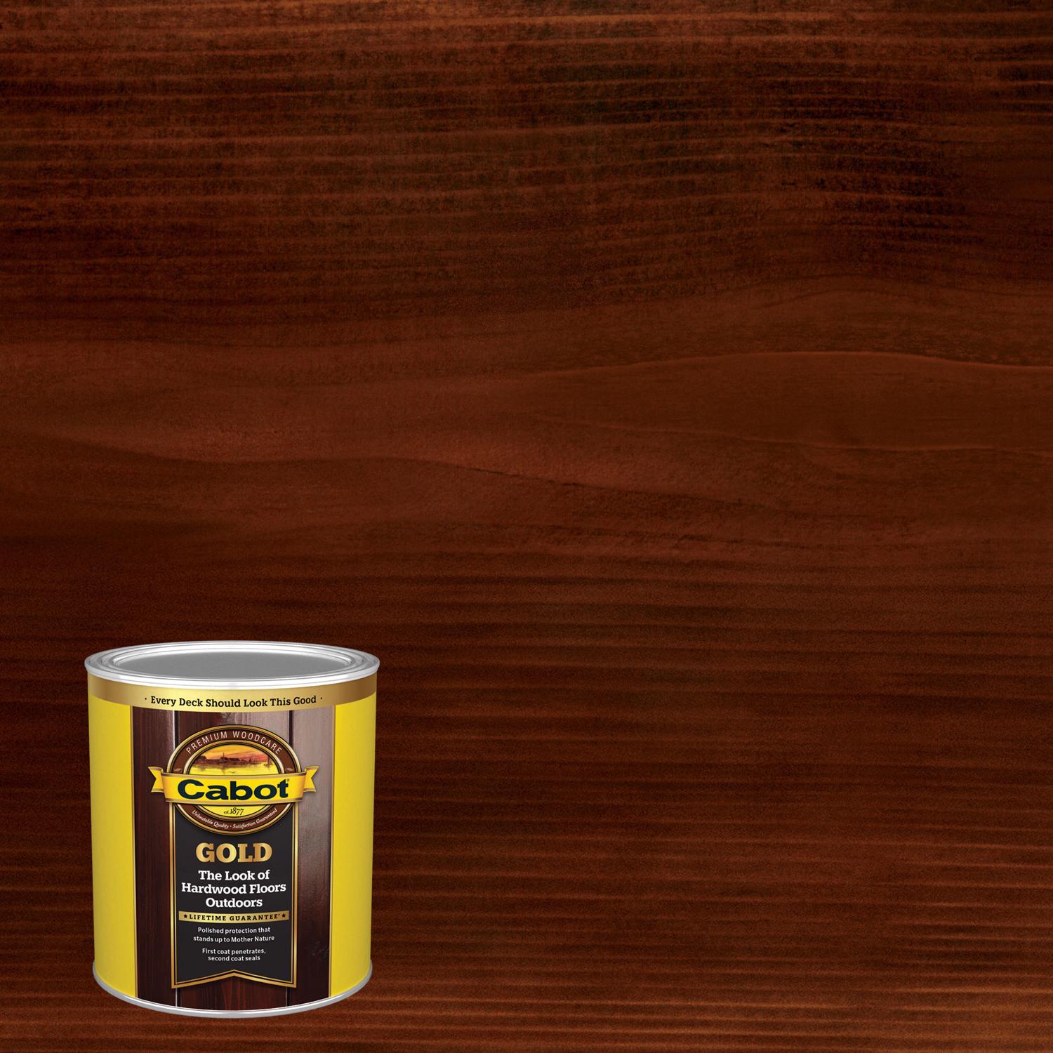 Cabot Gold Satin Moonlit Mahogany Oil-Based Deck Varnish 1 qt