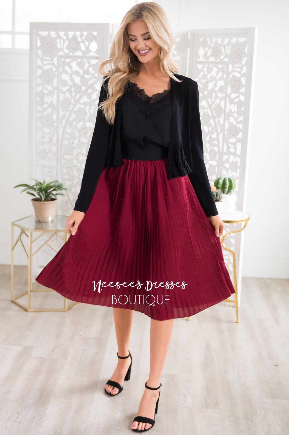 It's All About The Pleats Skirt