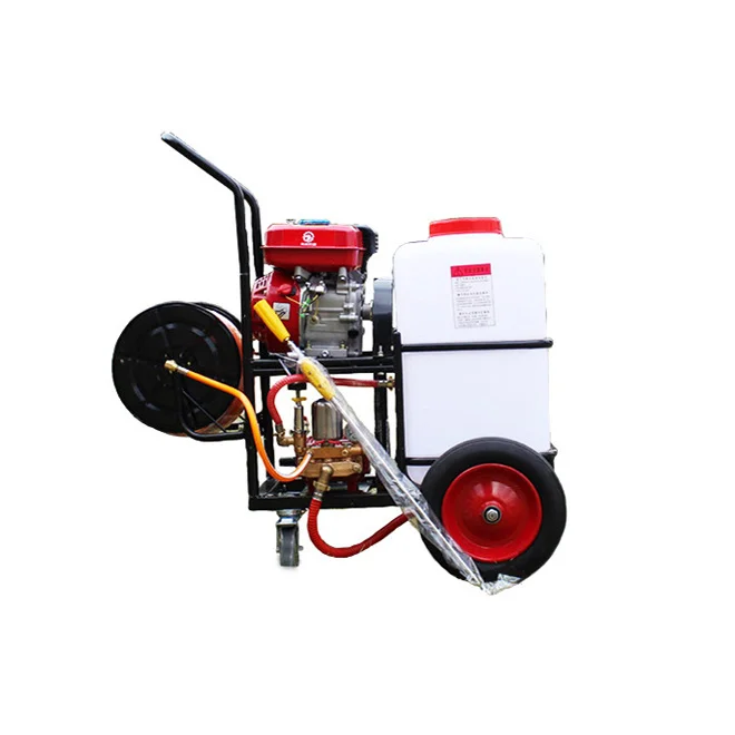 Gasoline Engine Power Sprayer with 60L Tank for Gardens   High Pressure Trolley Sprayer