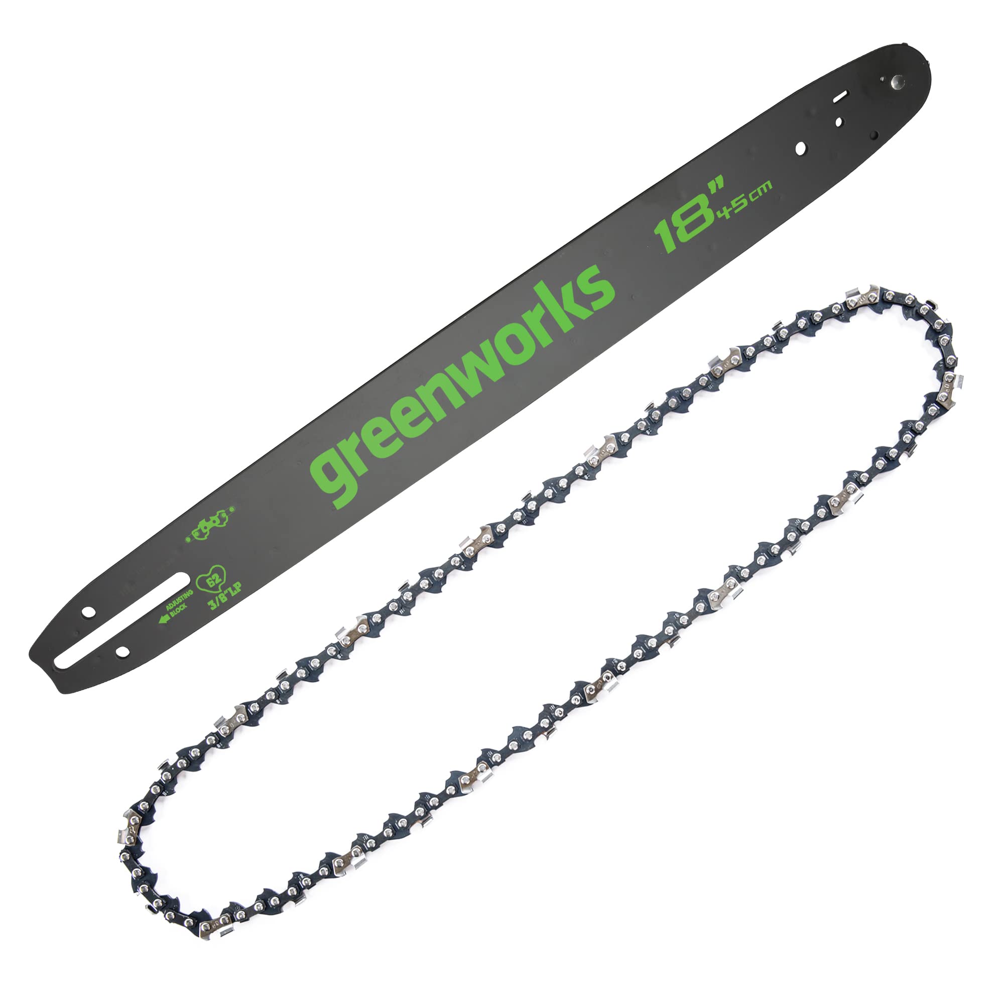 18-Inch Replacement Chainsaw Bar  Chain | Greenworks Tools