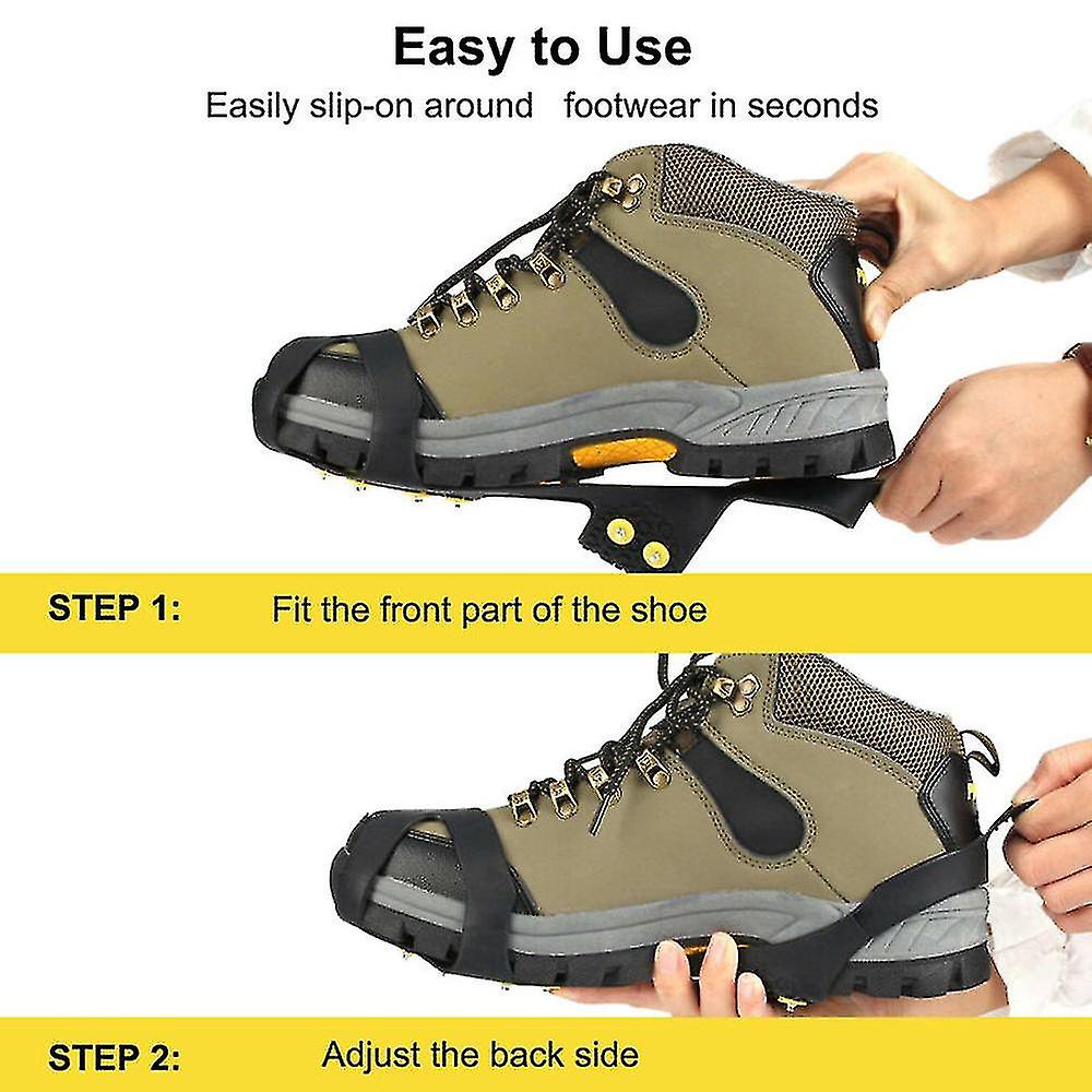 Anti-slip Crampon Snow Ice Gripper Boots Shoe Cover Grip Spike Crampons Hiking