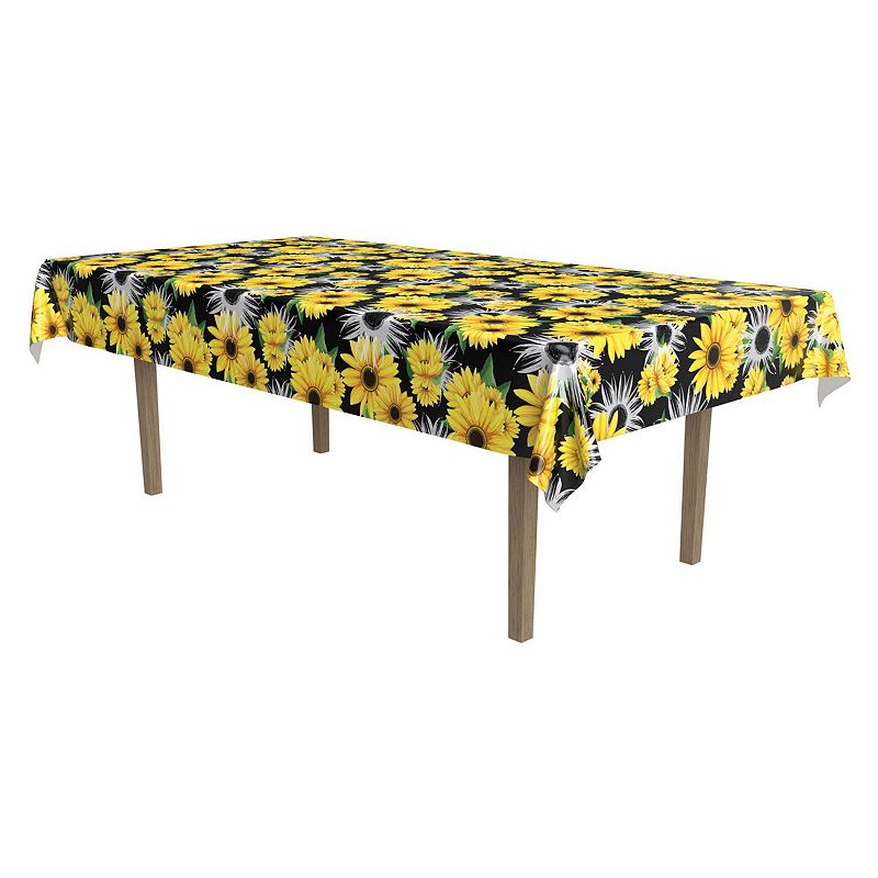 16 Vibrant Unique Sunflower Print Designed Tablecover