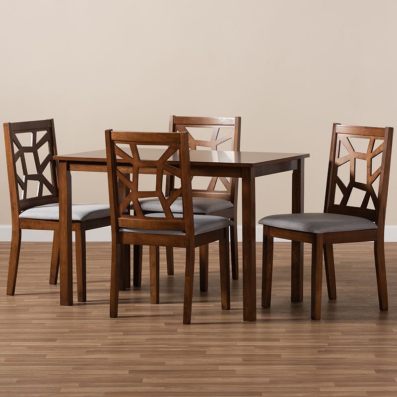 Baxton Studio Abilene Gray Dining Set