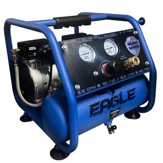 Eagle Silent 1 Gal. 115-Volt Co Electric 1 HP Oil Free Air Compressor EA-3000