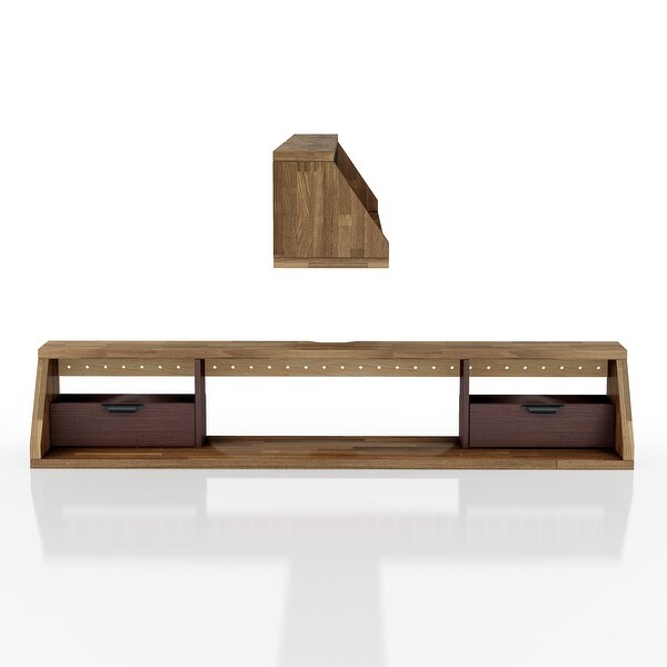 DH BASIC Modern Hickory 63-Inch Floating Media Console by Denhour