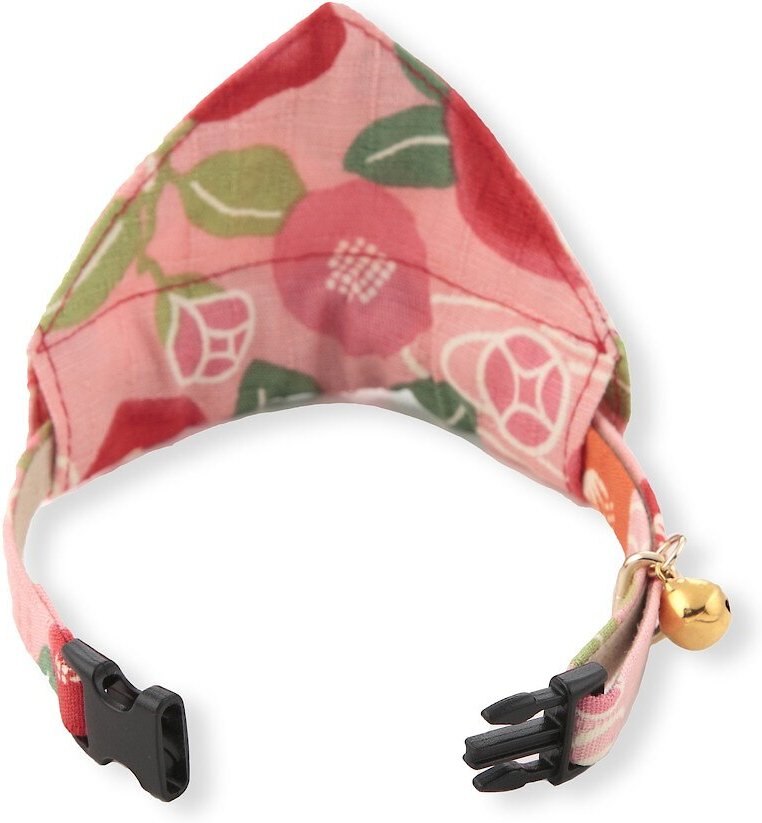 Necoichi Kimono Bandana Cotton Breakaway Cat Collar with Bell