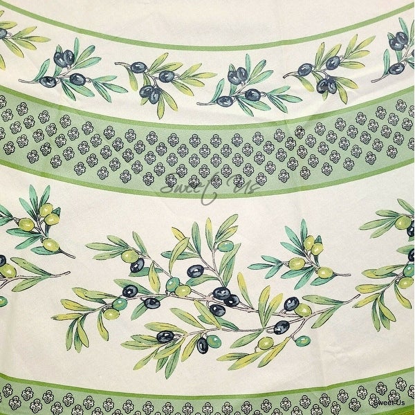 Wipeable Tablecloth Spill Resistant French Fleur Oliviers Collection