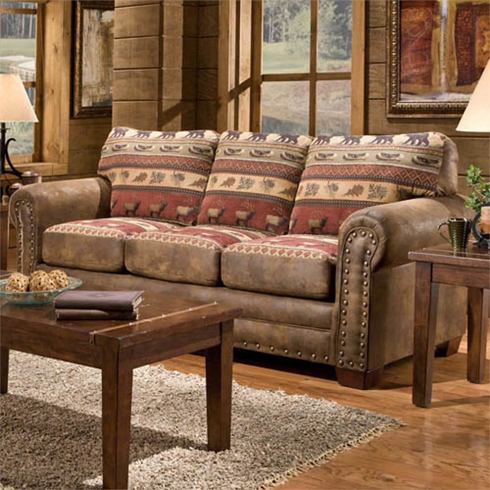 American Furniture Classics Sierra Sofa, Brown Leather