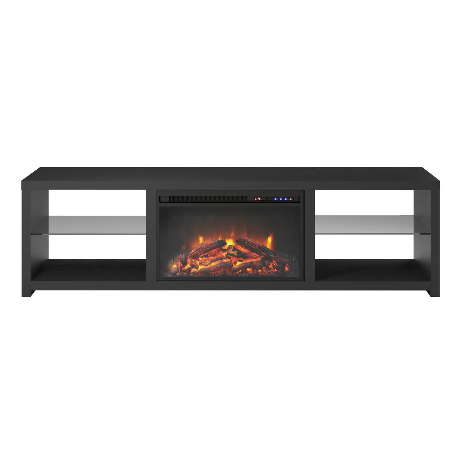 Ameriwood Home Harrison TV Stand with Fireplace