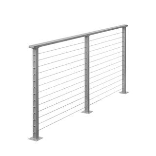 CityPost 20 ft. Deck Cable Railing Grey CP-20-G-D