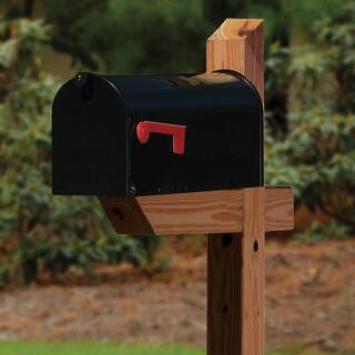 Outdoor Essentials Angled 72 in. x 4 in. x 4 in. Color Treated Mailbox Post 484869