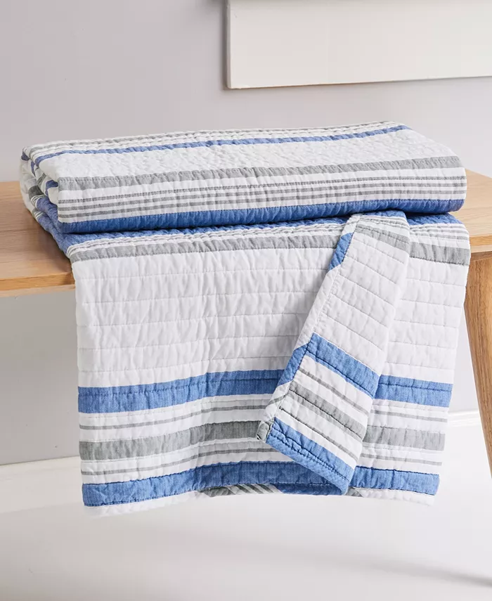 Levtex St. Bart Reversible Quilted Throw， 50 x 60