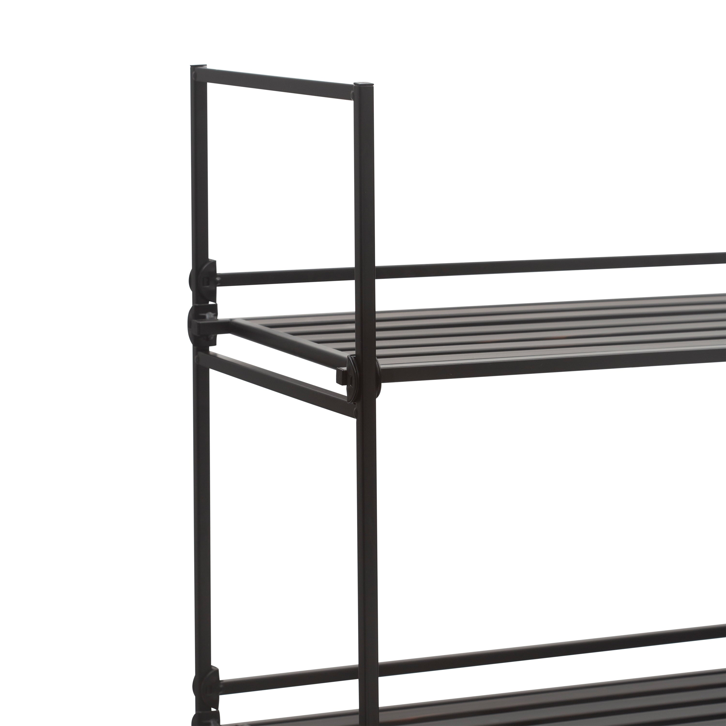 Organize It All 3 Tier Freestanding Shelf in Espresso