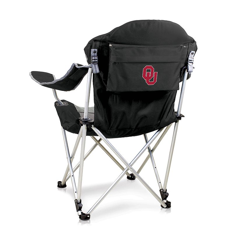 Picnic Time Oklahoma Sooners Reclining Camp Chair