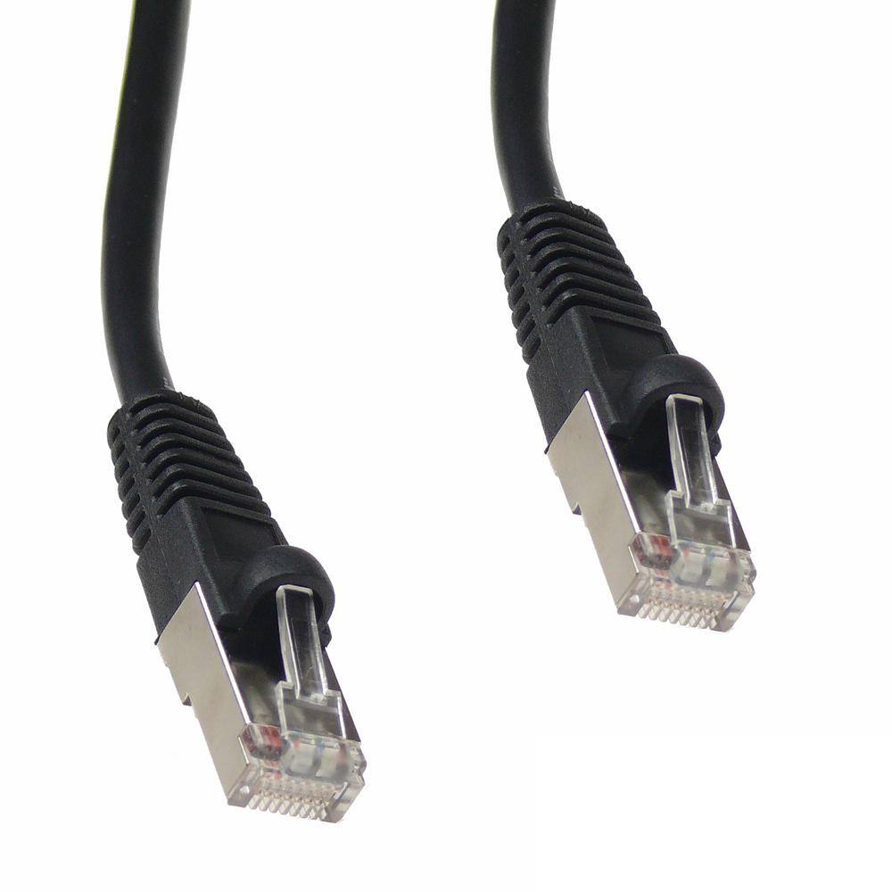 NTW 5 ft. Cat6 Snagless Shielded (STP) Network Patch Cable Black 345-S6-005BK