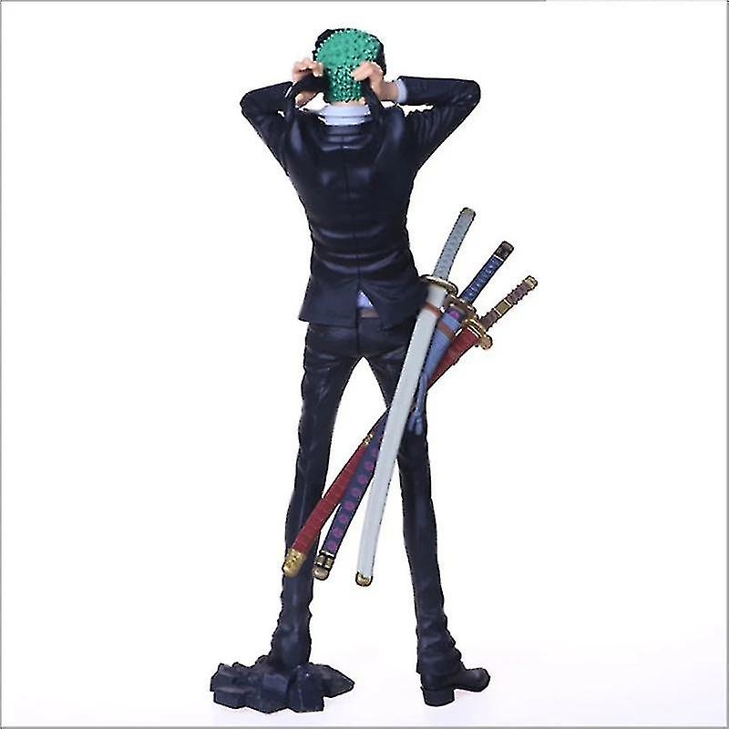 16cm Anime One Piece Roronoa Zoro Figure Tied Turban Action Model