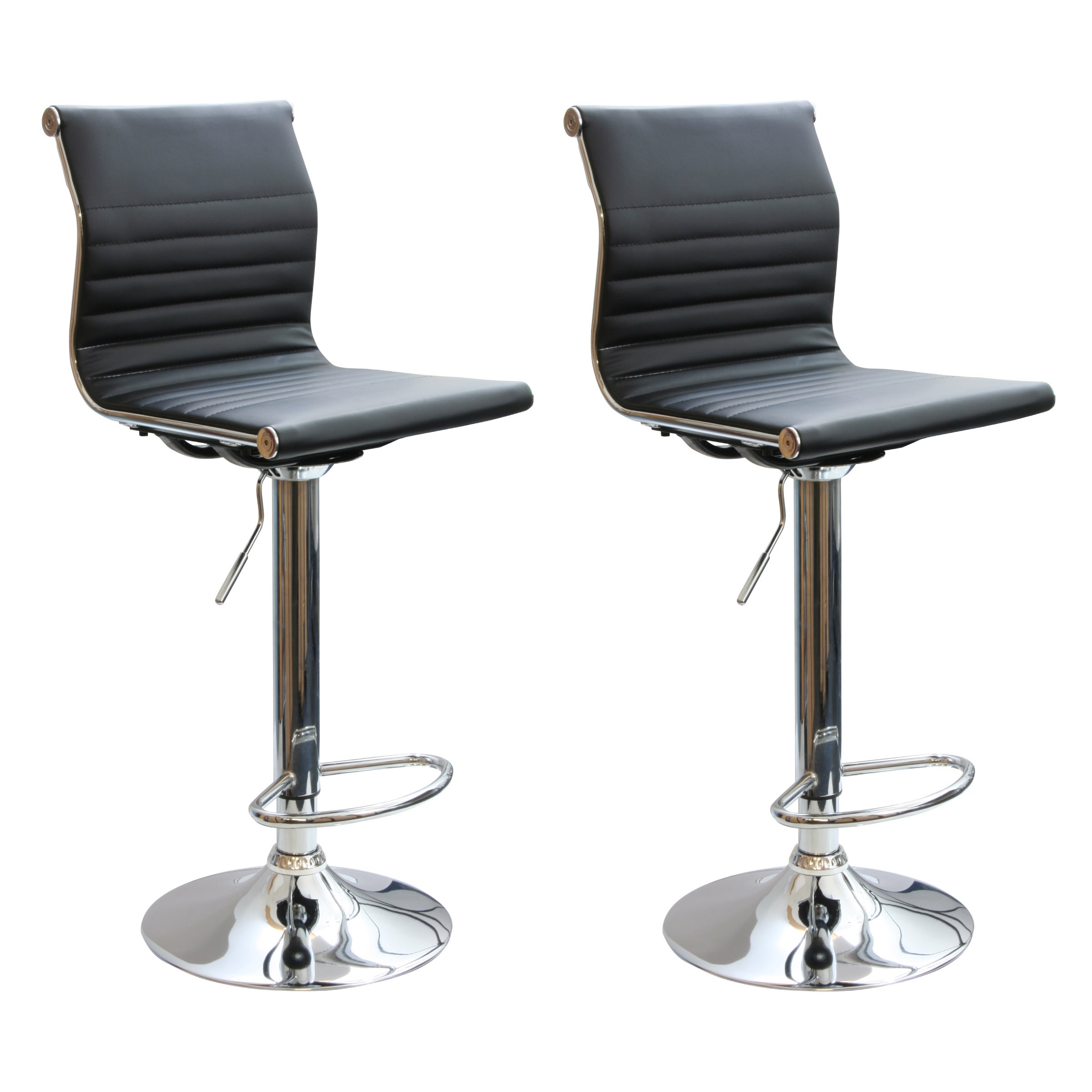 Modern Padded Barstools (Set of 2) By AmeriHome