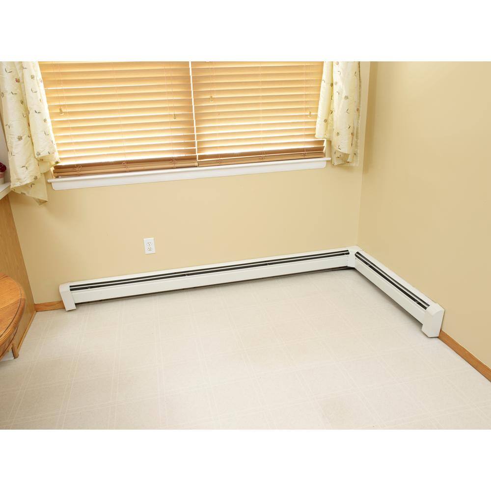 SlantFin FineLine 30 Decor Series 90 Degrees Inside Corner for Baseboard Heaters in Brite White 101410V00