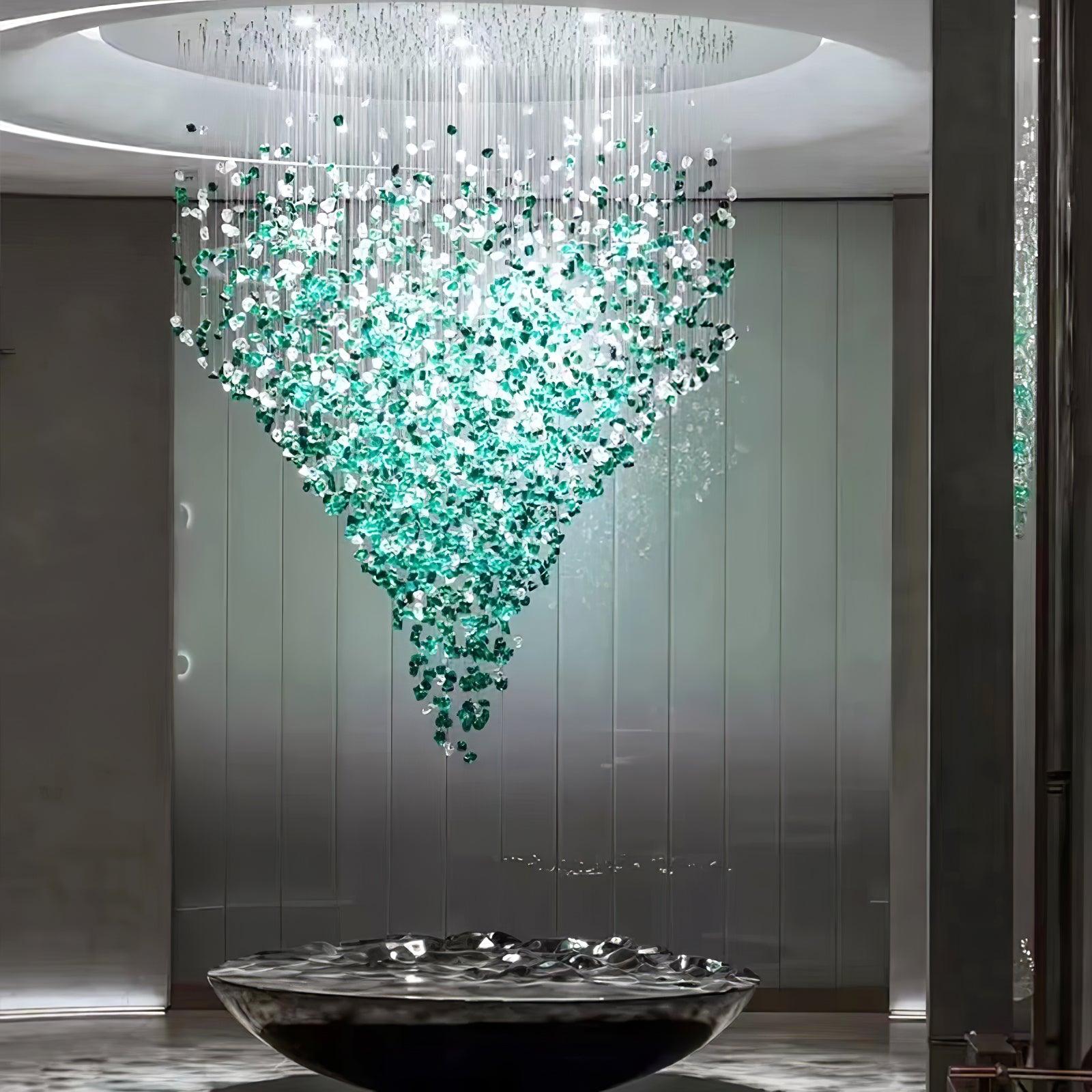 Multicolor Crystal Stone Chandelier