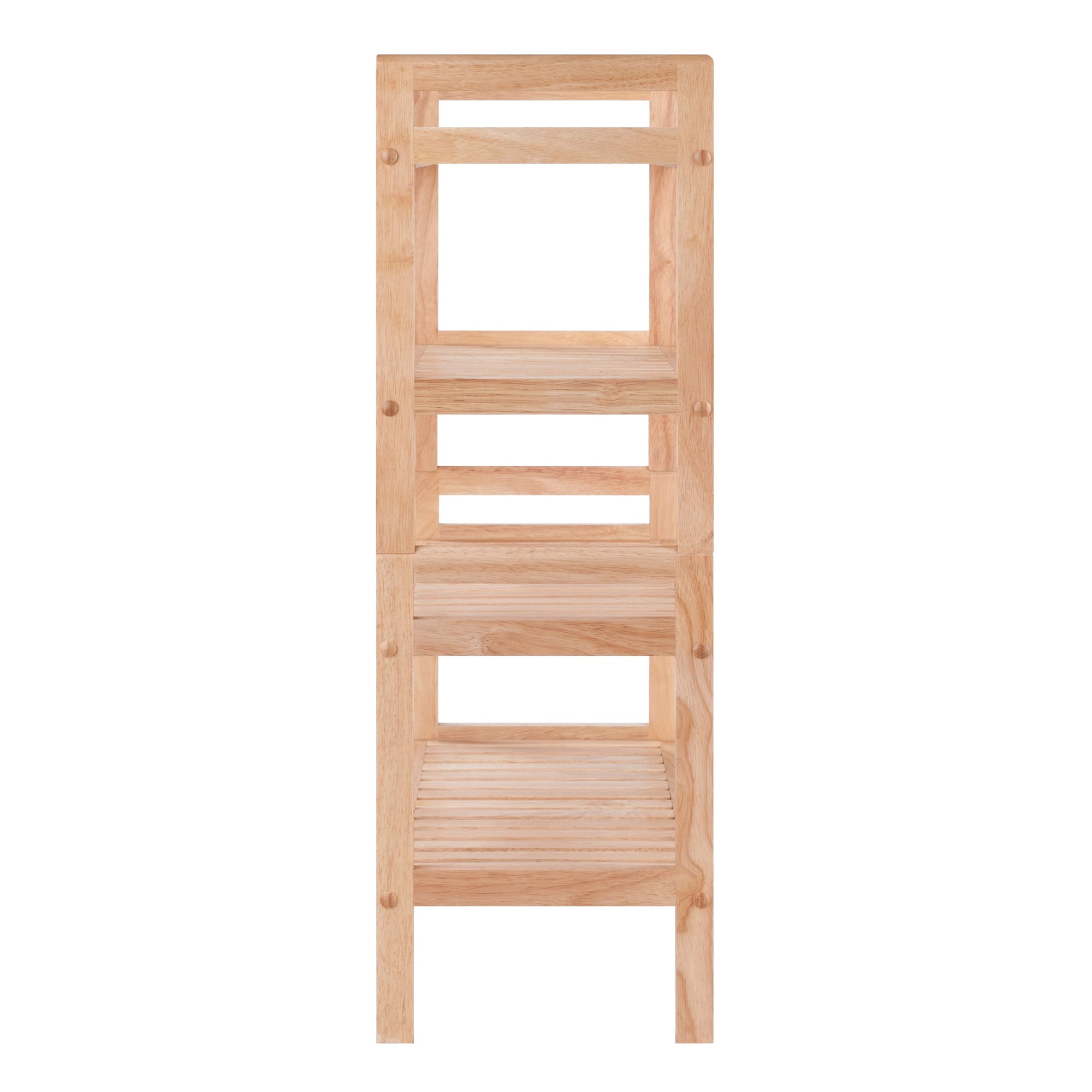 Winsome Wood Mercury 2-Piece Stackable Shoe Rack， Natural Finish