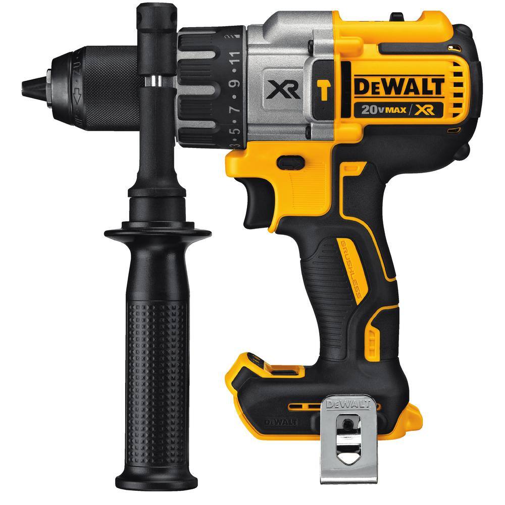 DW 20V MAX XR Cordless Brushless 3-Speed 12 in. Hammer Drill (Tool Only) and MAXFIT Screwdriving Set (35 Piece) DCD996BWMF35