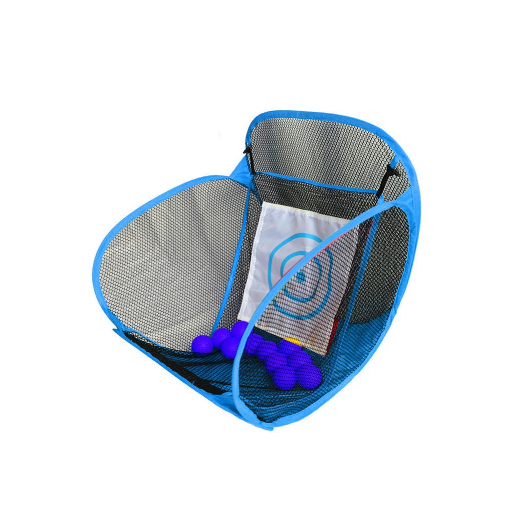 Golf Outdoor Indoor Kids Adults Beginner Practice Hitting Collapsible Chipping Net Backyard Driving Swing - Blue