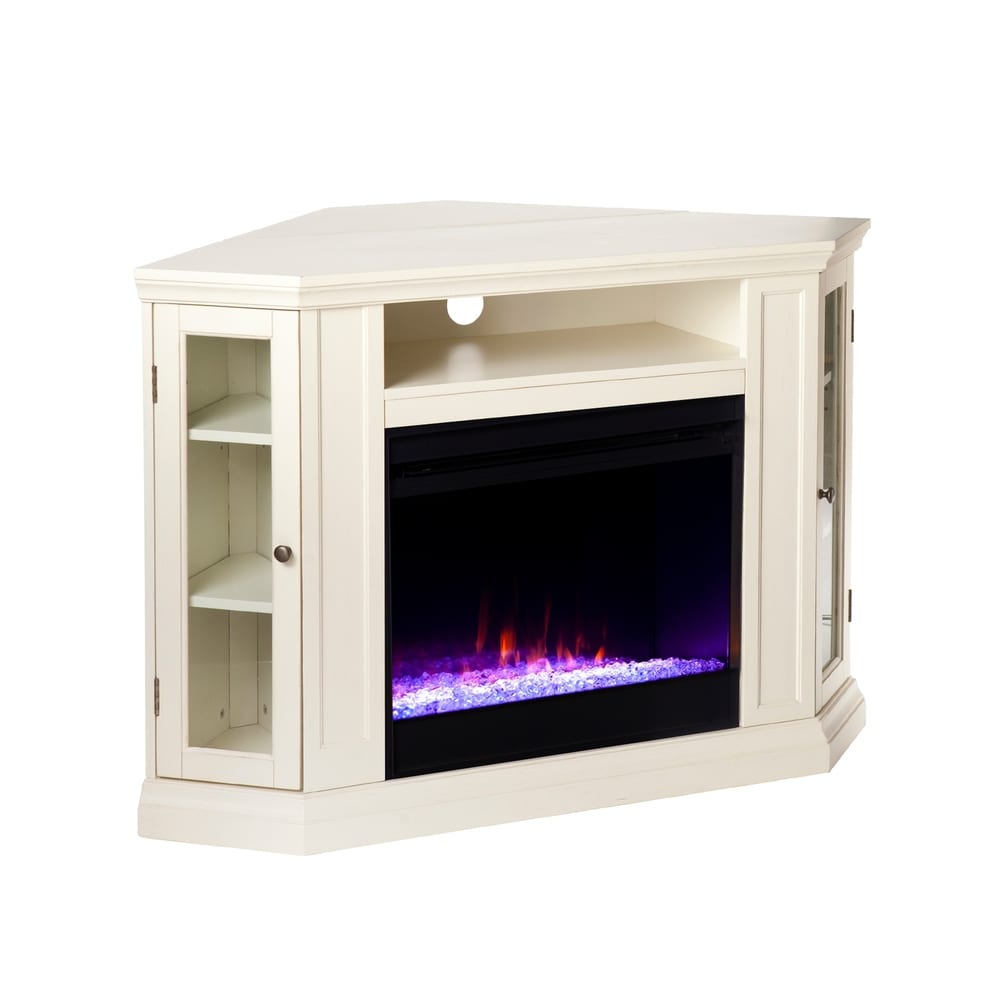 SEI Furniture Cabot Cherry Convertible Color Changing Fireplace
