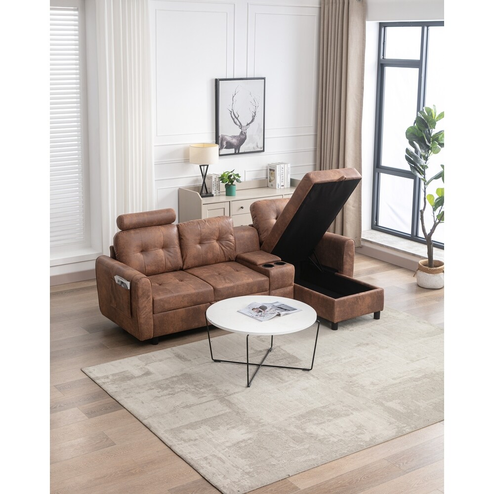 Modern L shape Sectional Sofa Set for Living Room Couch Set with Polyester Upholstery   Adjustable Seatin