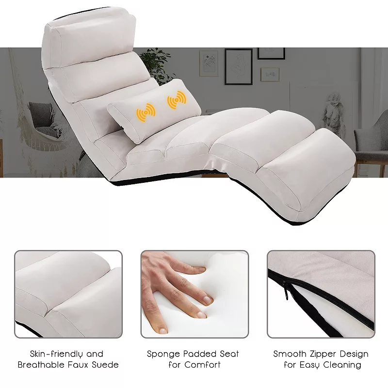 Stylish Folding Lazy Sofa Chair With Pillow