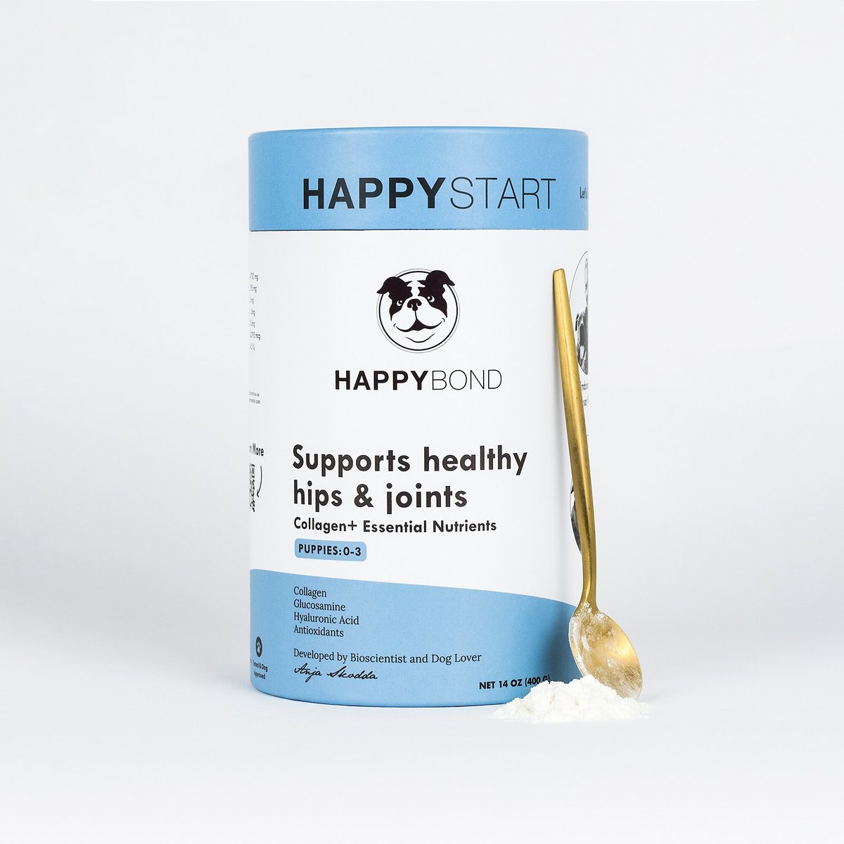 HAPPYBOND Happy Start Hip and Joint Support Puppy and Dog Supplement