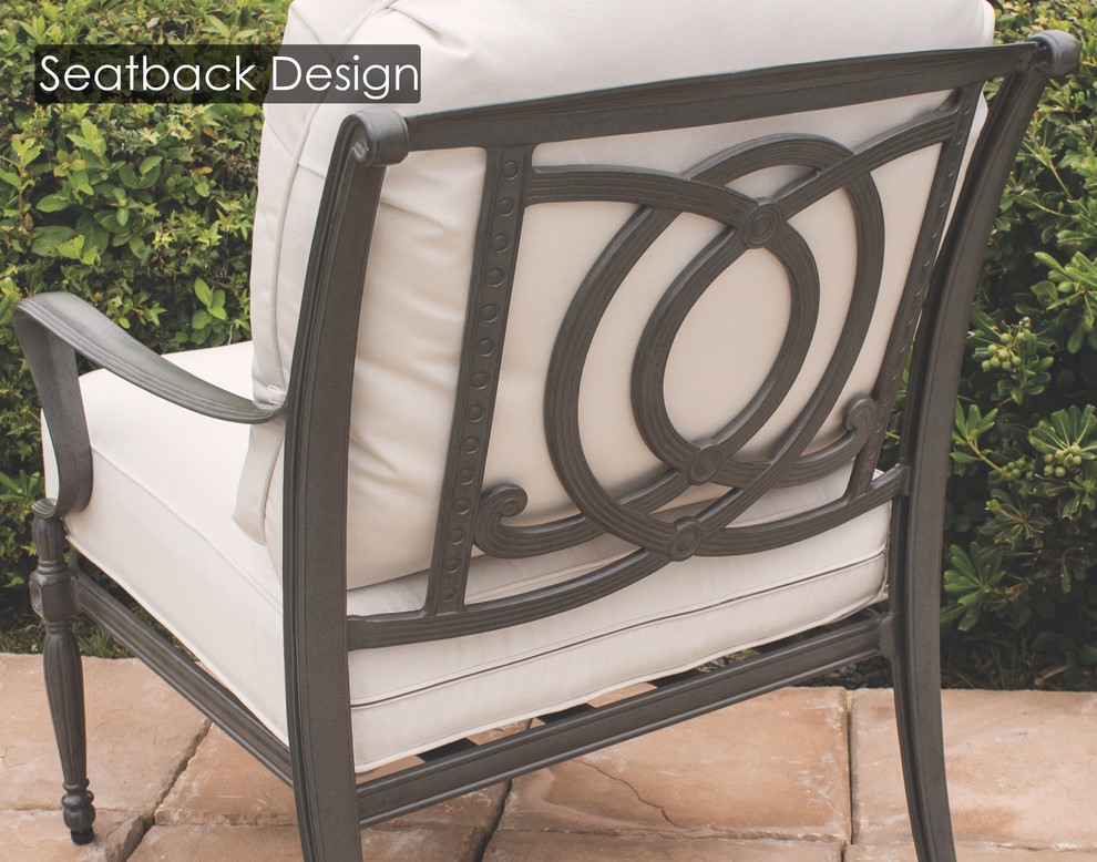 Bel Air High Back Swivel Rocking Lounge Chair   Traditional   Outdoor Rocking Chairs   by Gensun  Houzz