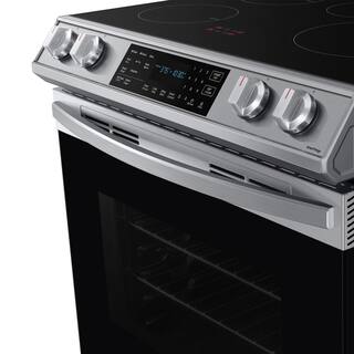  30 in. 6.3 cu. ft. Slide-In Induction Range with Air Fry Convection Oven in Fingerprint Resistant Stainless Steel NE63B8611SS