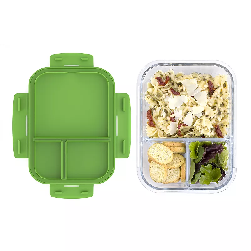 Bentgo 10-pc. 3-Compartment Glass Lunch Container Set