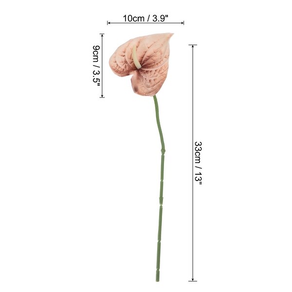 3Pcs 13 Artificial Anthurium Lily Flowers Floral Bouquet Home Decor