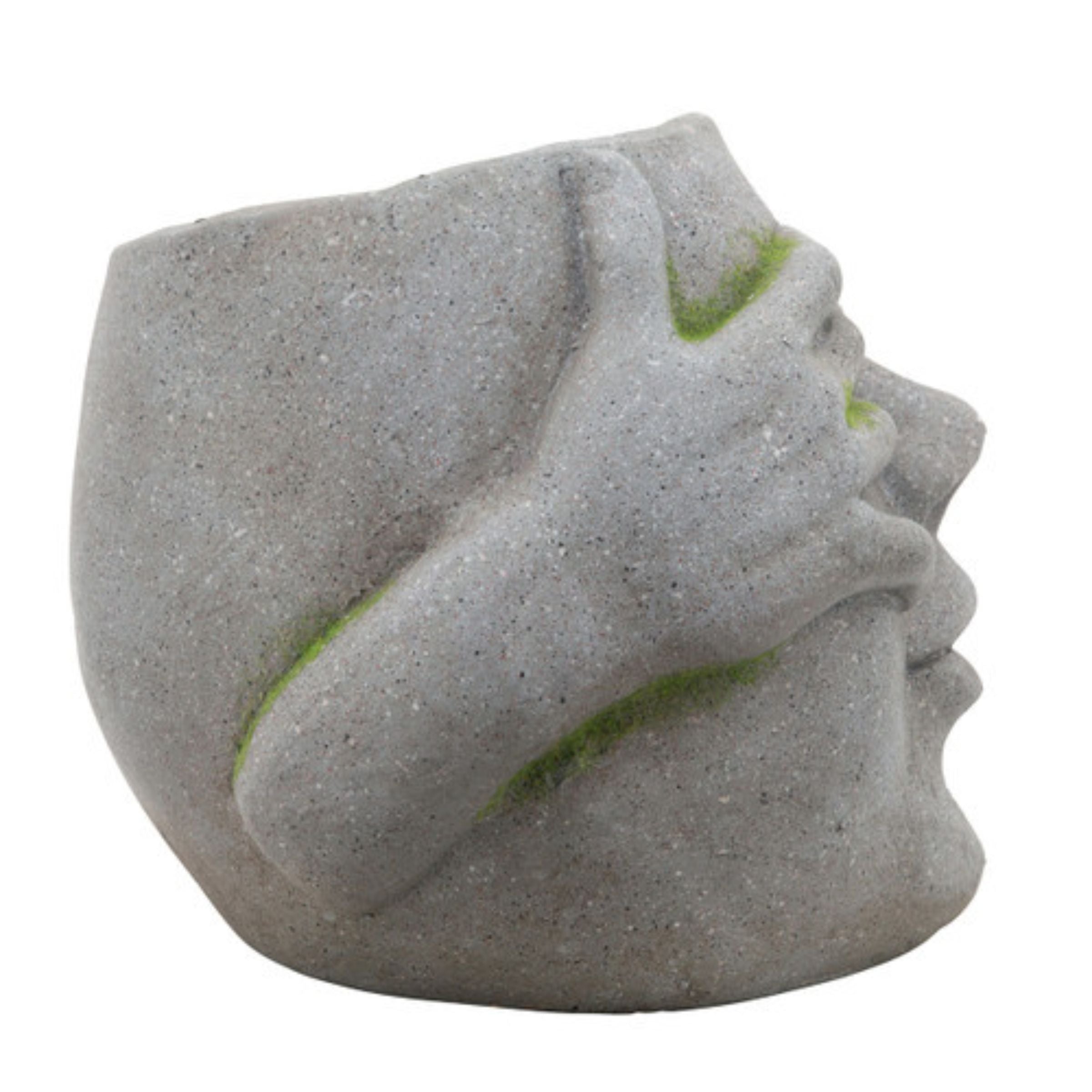 No See Resin Planter 22 Cm - Gray 15988-01