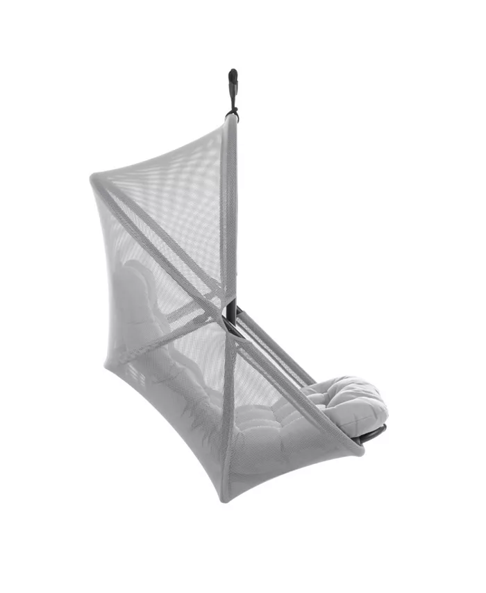 Furniture of America  46 Mesh Foldable Swing Chair with Canopy  High Back Cushion No Stand