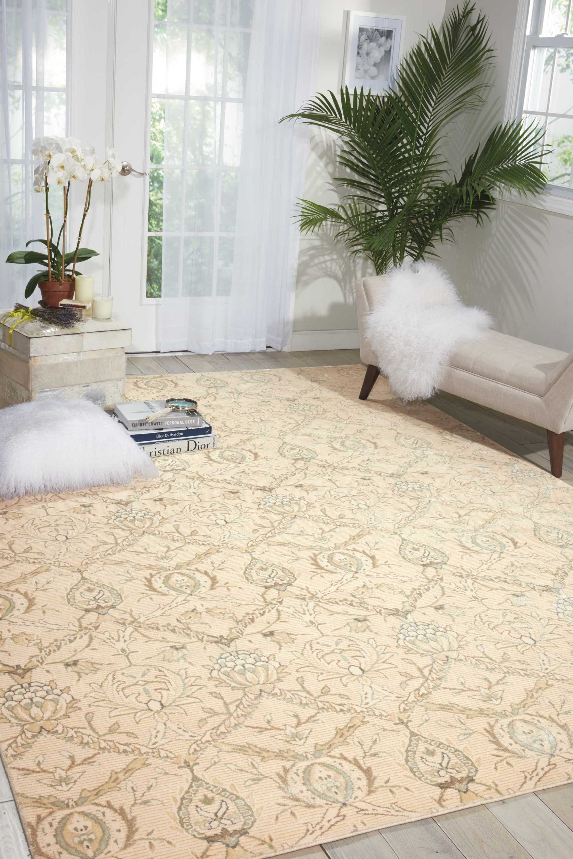 Luminance Hand Loomed Cream Rug